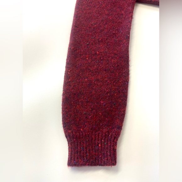 Vintage Women’s Jones New York 100% Wool Speckled Red Sweater sz LARGE colorful - Picture 5 of 9